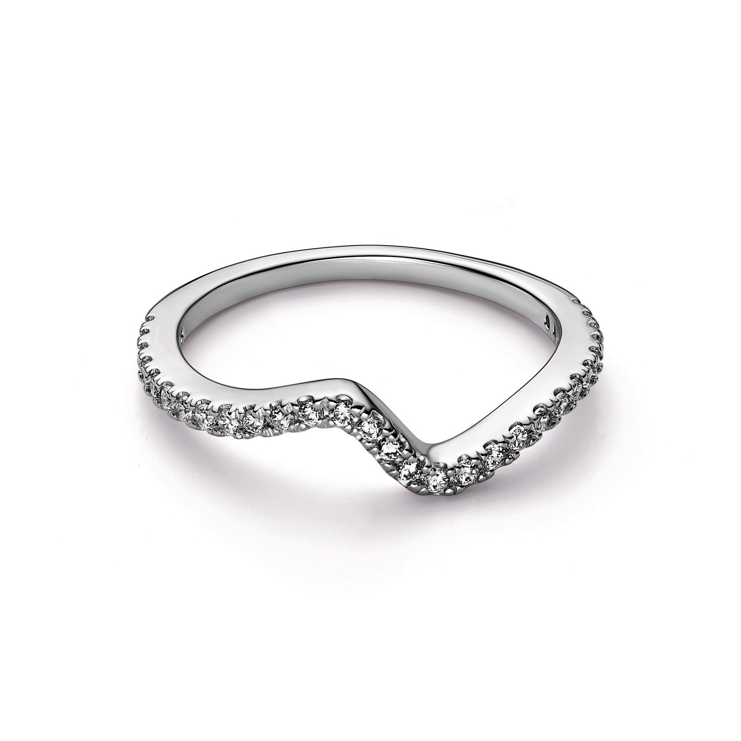 Pandora Sparkling Wave Ring