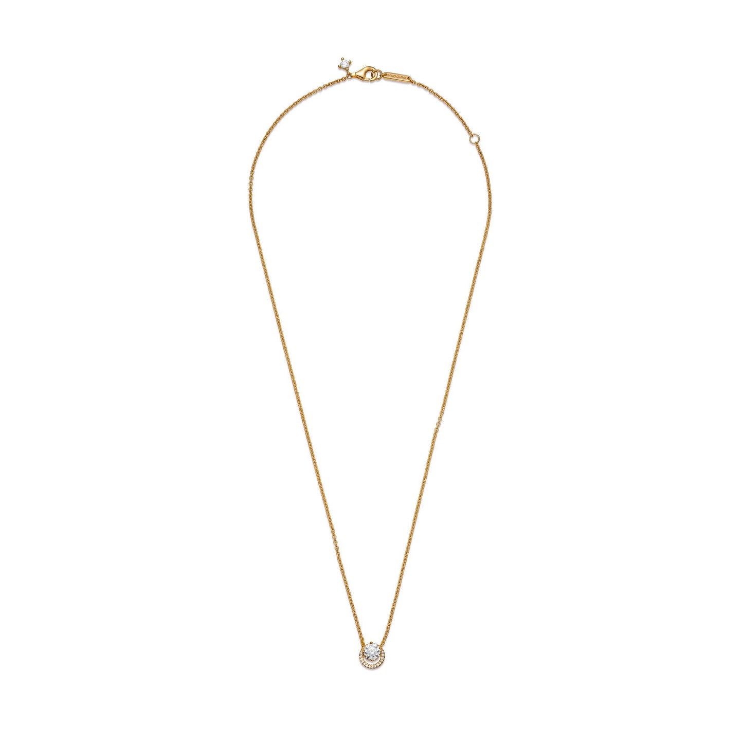 Pandora Sparkling Round Halo Pendant Collier Necklace