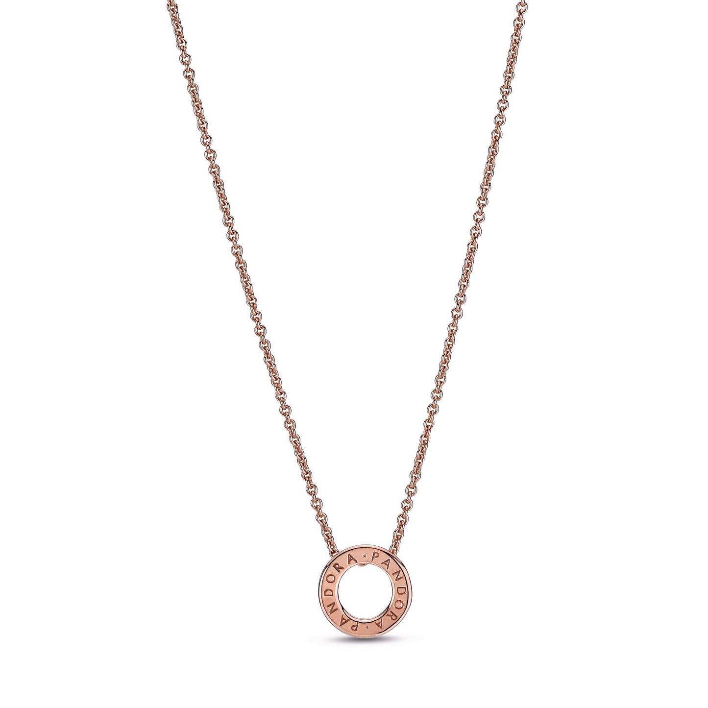 Pandora Logo Pave Circle Collier Necklace
