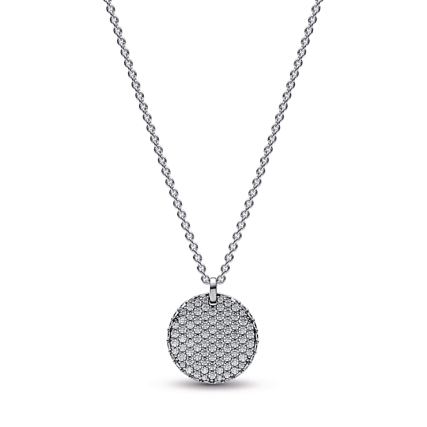 Pandora Timeless Pave Round Pendant Necklace