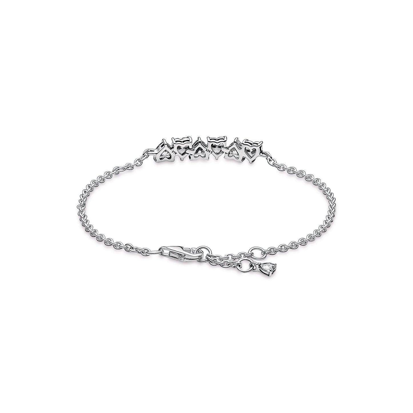 Pandora Sparkling Endless Hearts Chain Bracelet