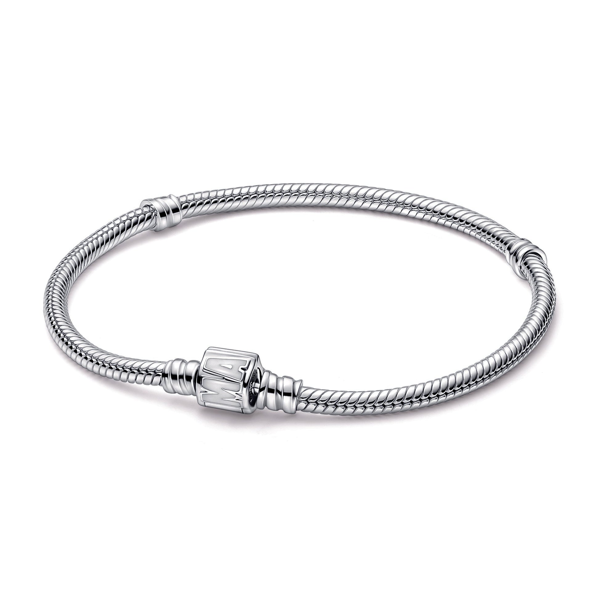Pandora Moments Marvel Logo Clasp Snake Chain Bracelet