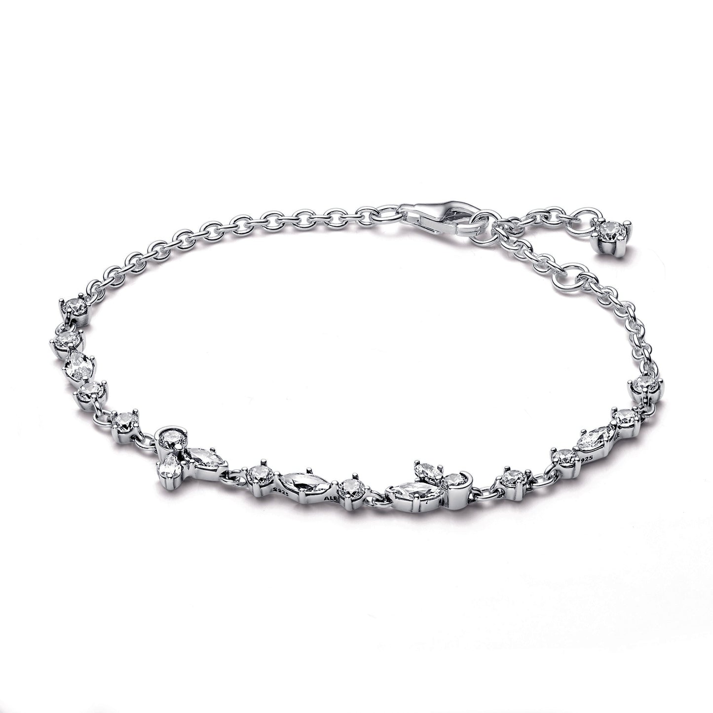 Pandora Sparkling Herbarium Cluster Chain Bracelet