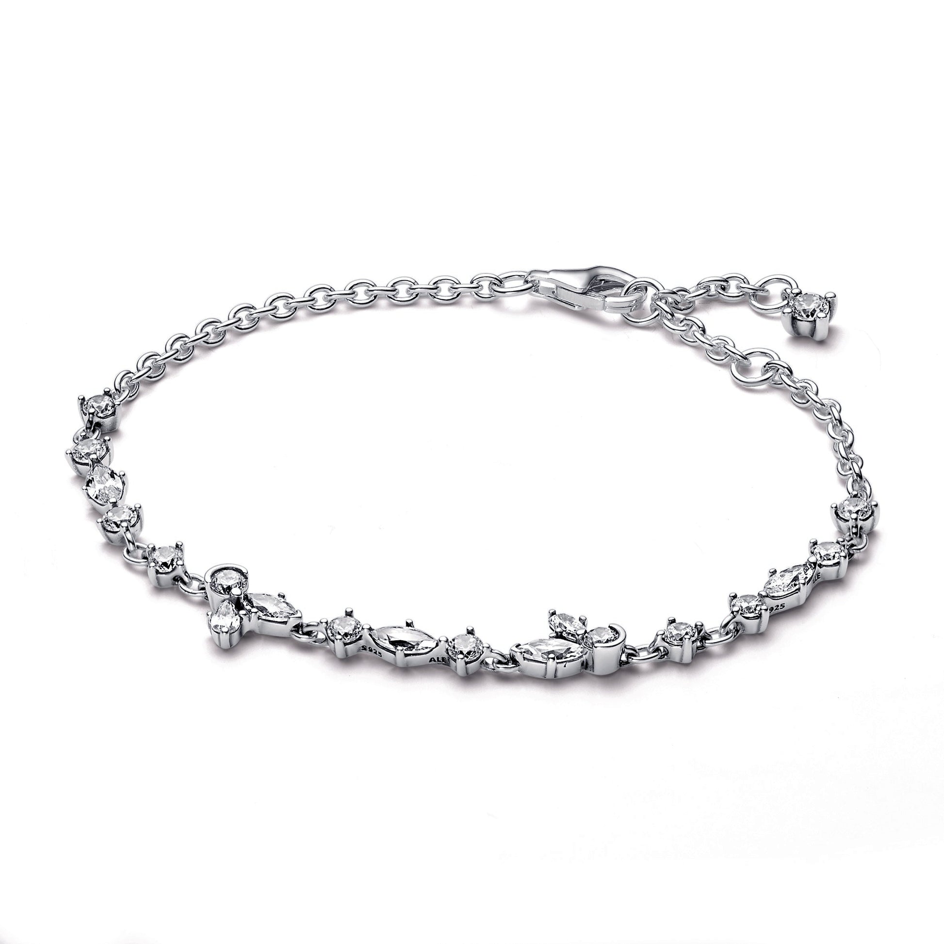 Pandora Sparkling Herbarium Cluster Chain Bracelet