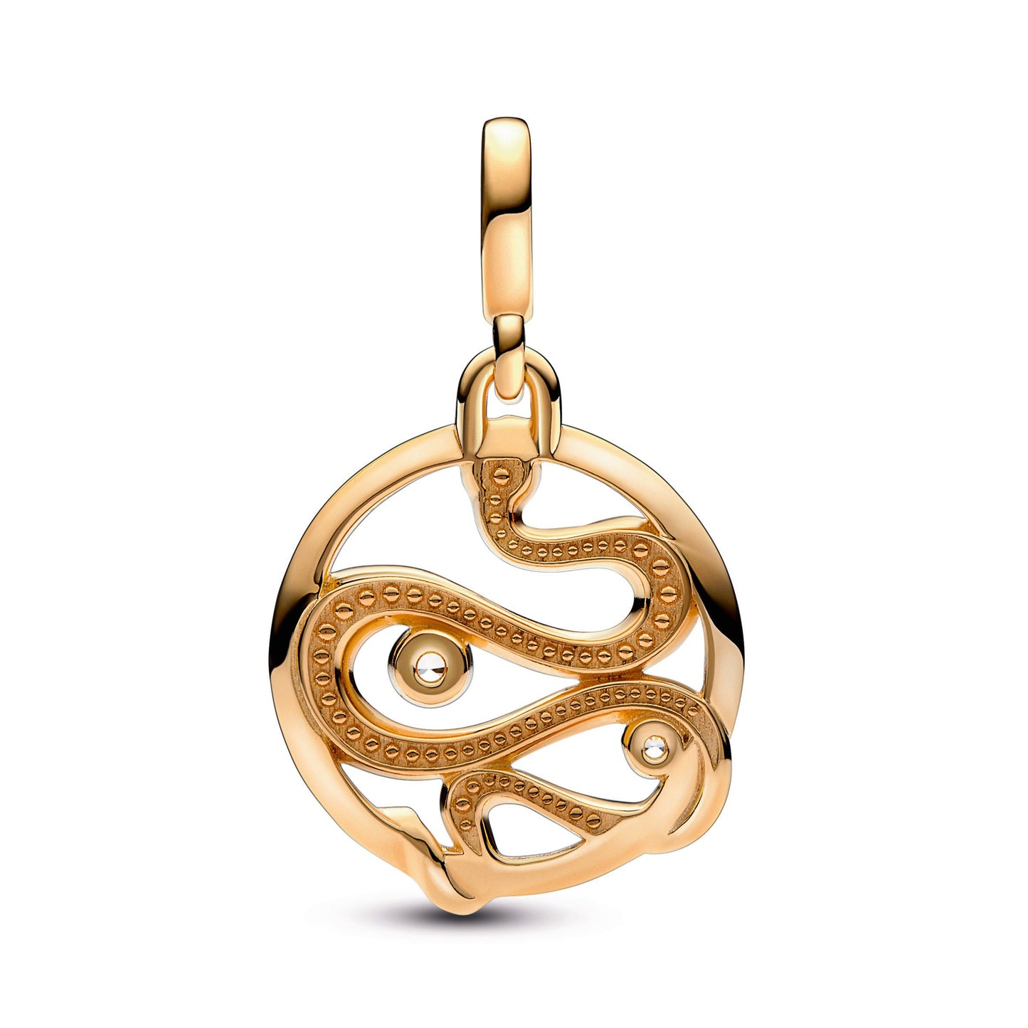 Pandora ME Pave Snake Medallion