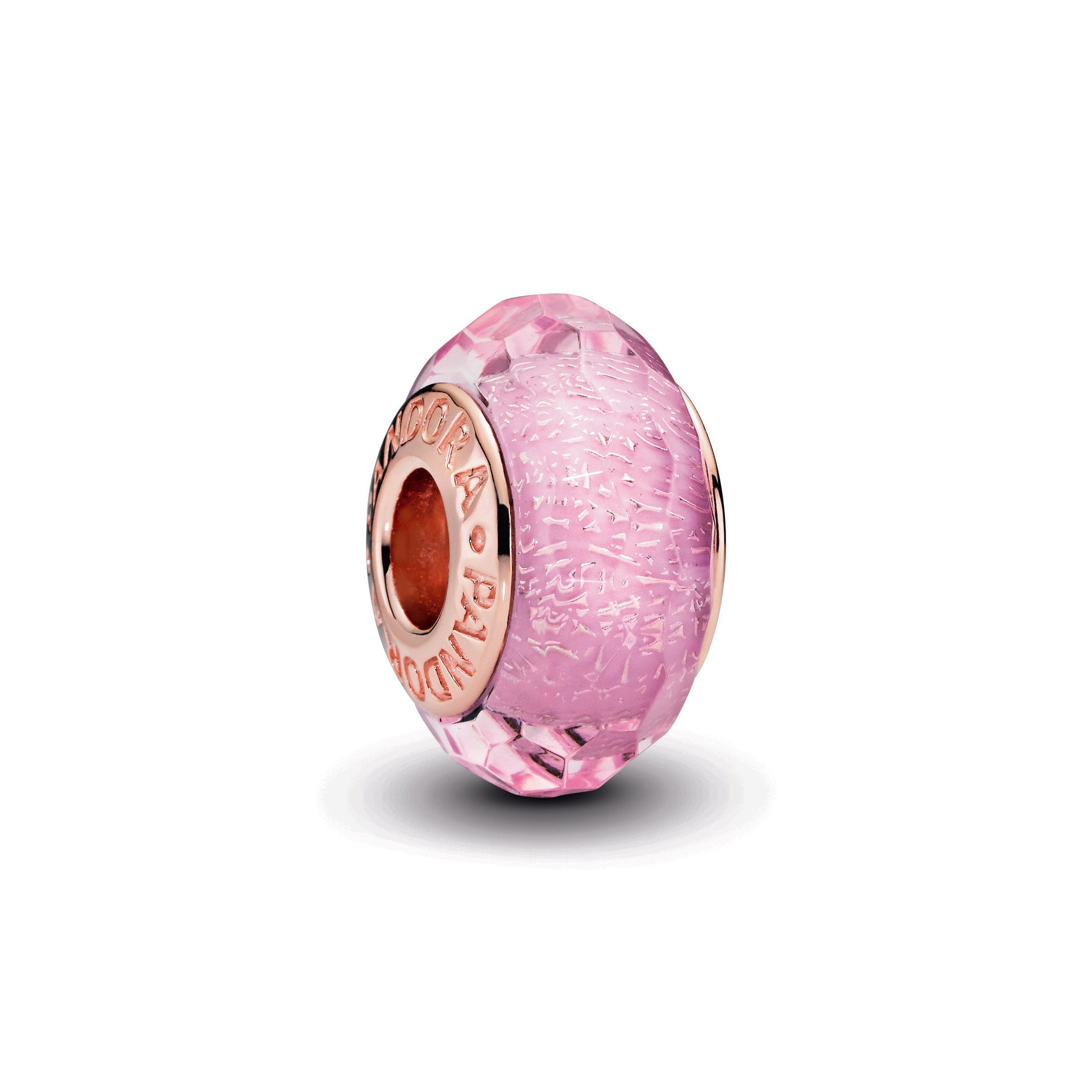 Pandora Faceted Pink Murano Glass Charm