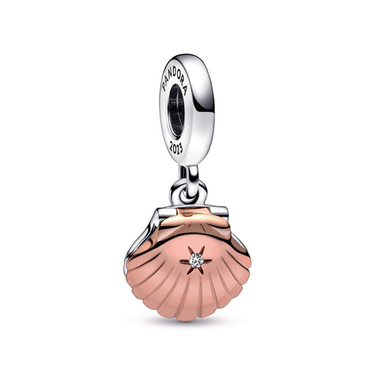 Pandora Club 2023 Sea Shell & Treated Freshwater Pearl Dangle Charm