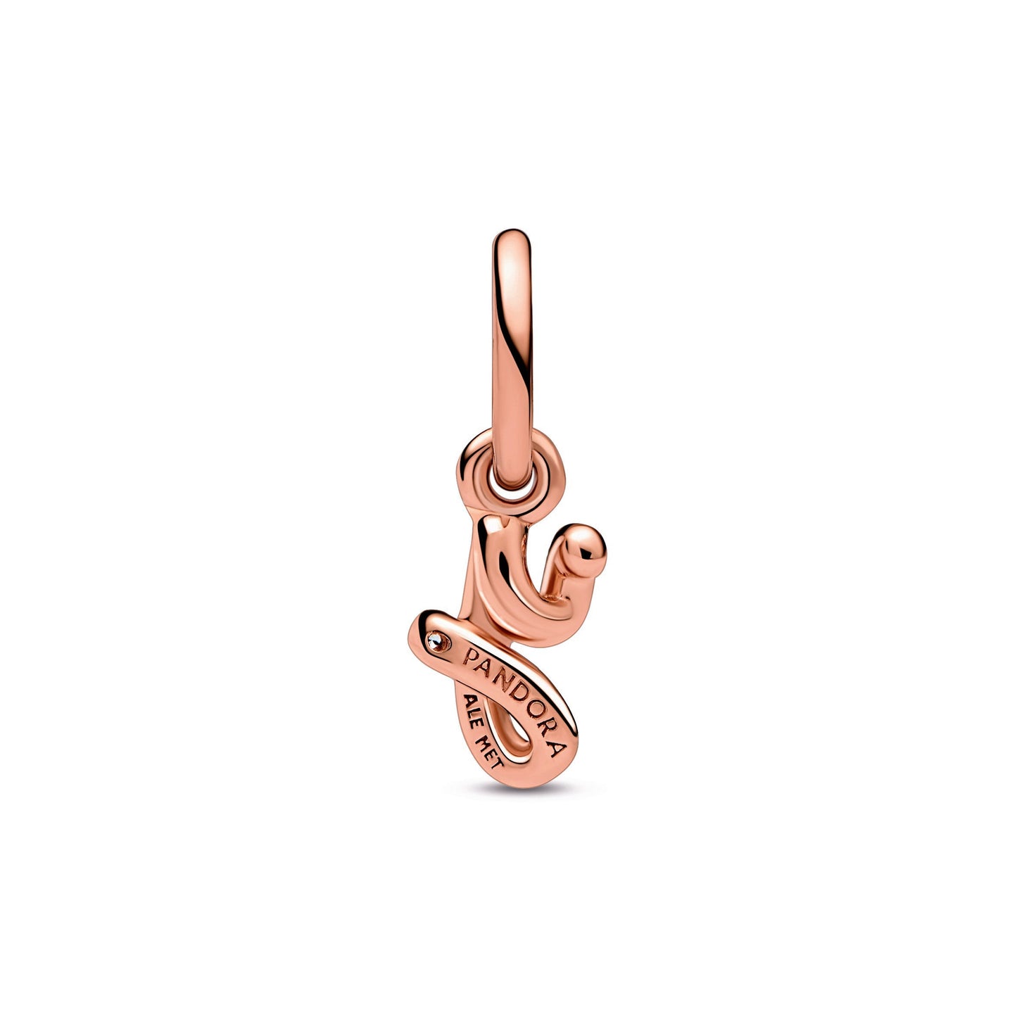 Pandora Letter y Script Alphabet Dangle Charm