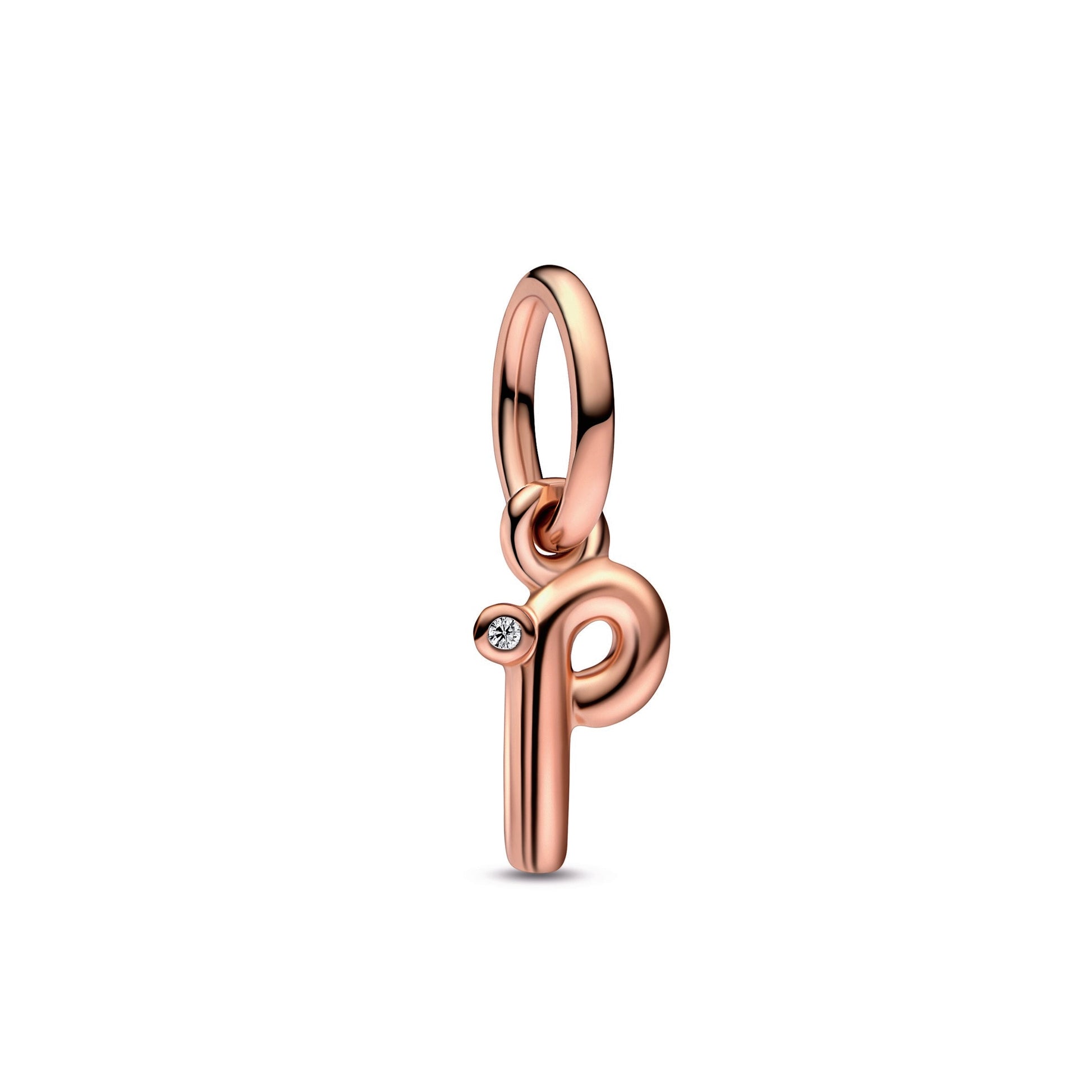 Pandora Letter p Script Alphabet Dangle Charm