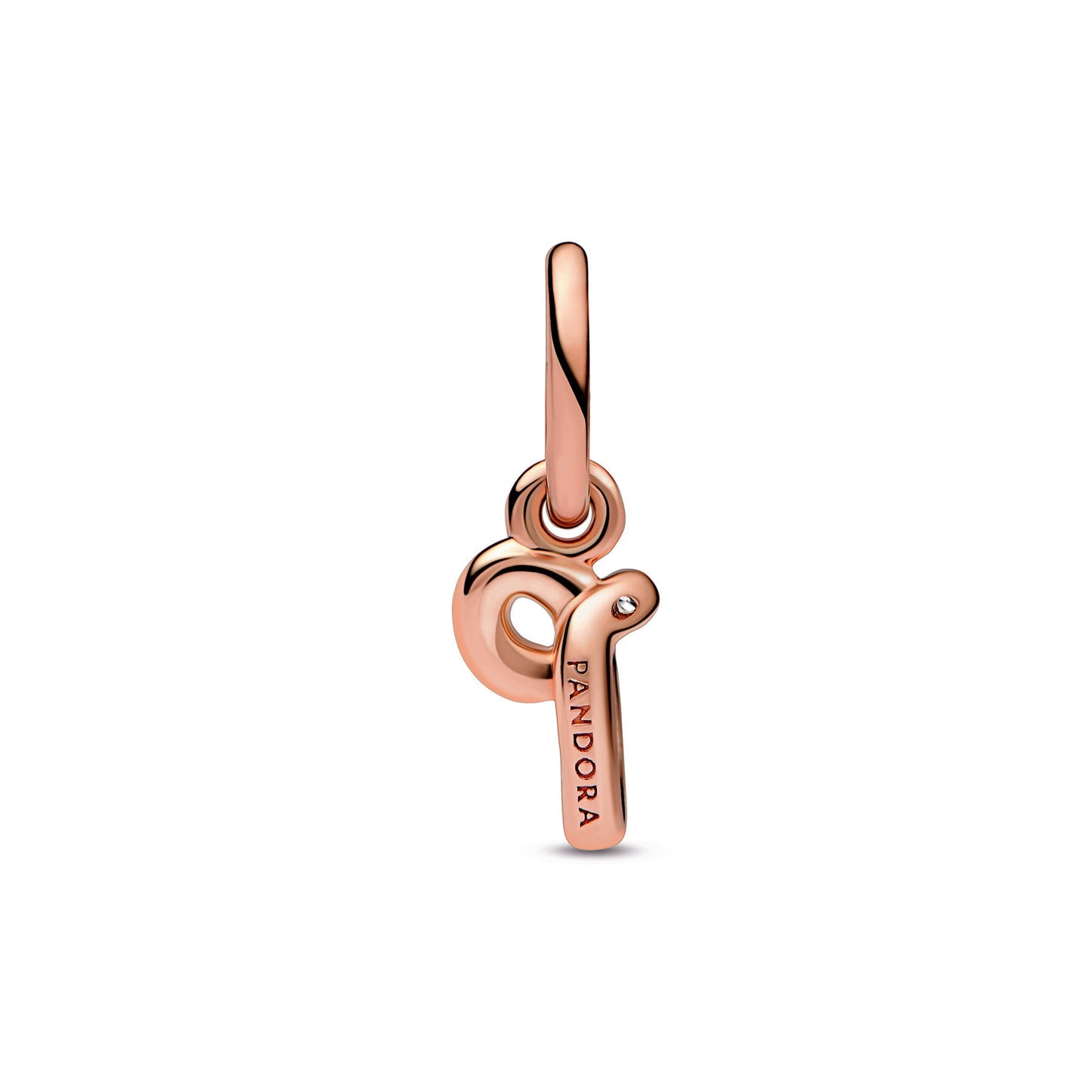 Pandora Letter p Script Alphabet Dangle Charm