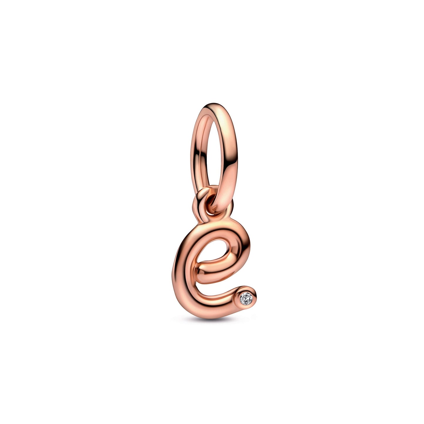 Pandora Letter e Script Alphabet Dangle Charm