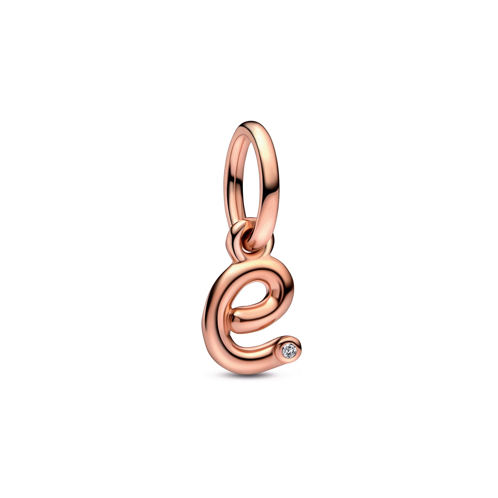 Pandora Letter e Script Alphabet Dangle Charm