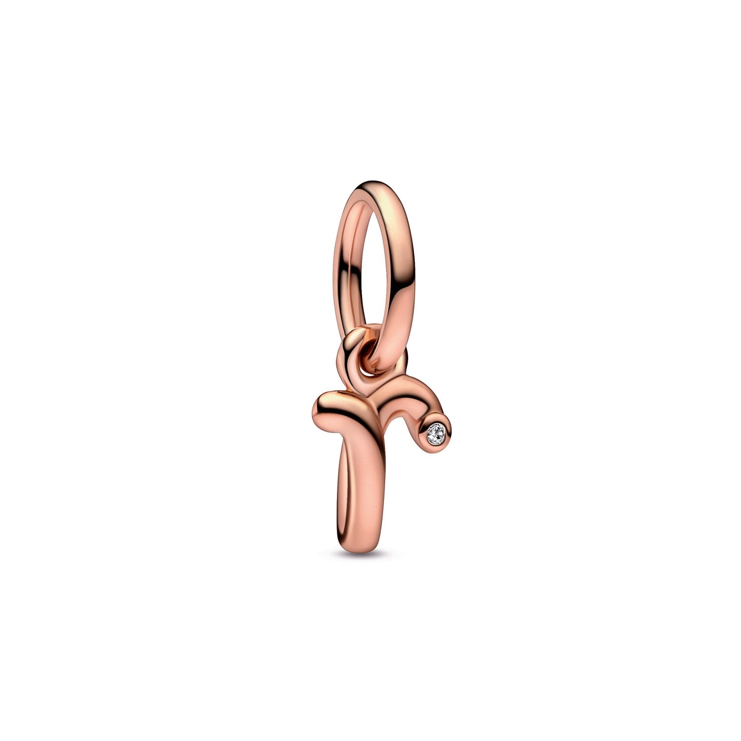 Pandora Letter r Script Alphabet Dangle Charm