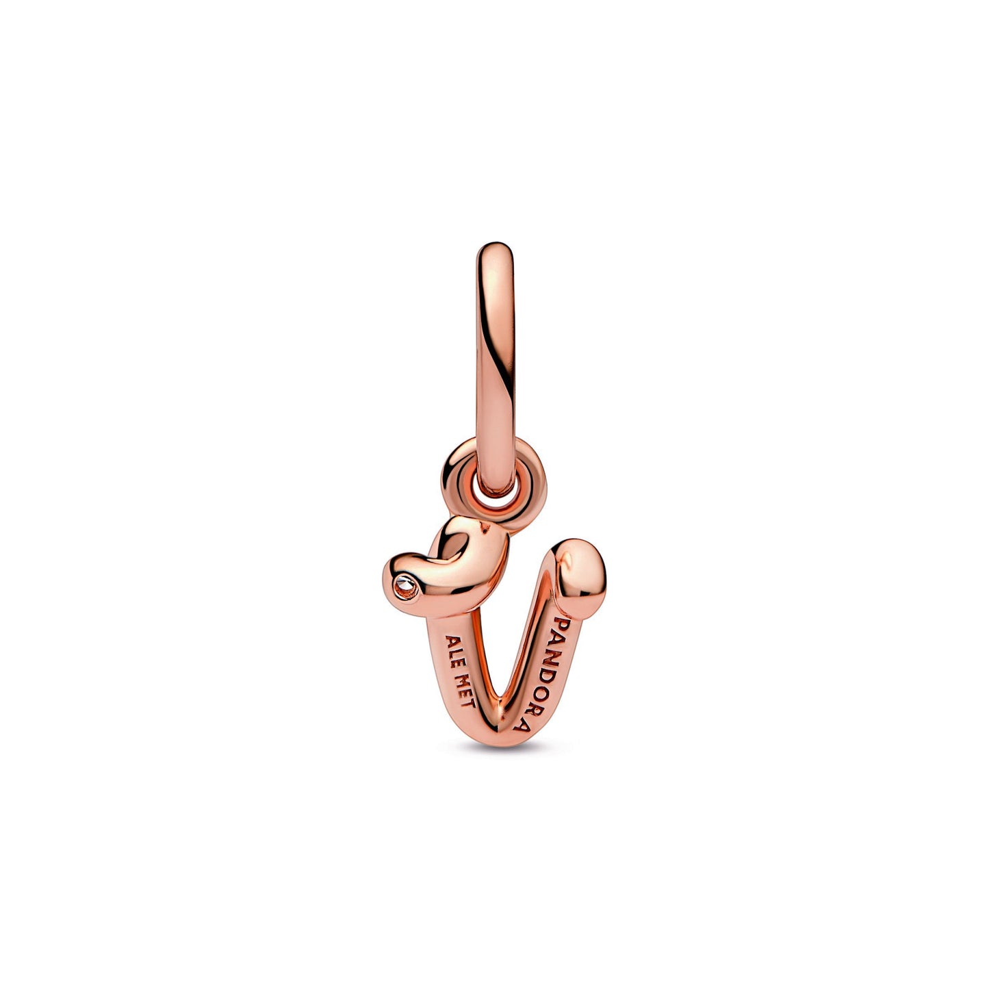 Pandora Letter v Script Alphabet Dangle Charm