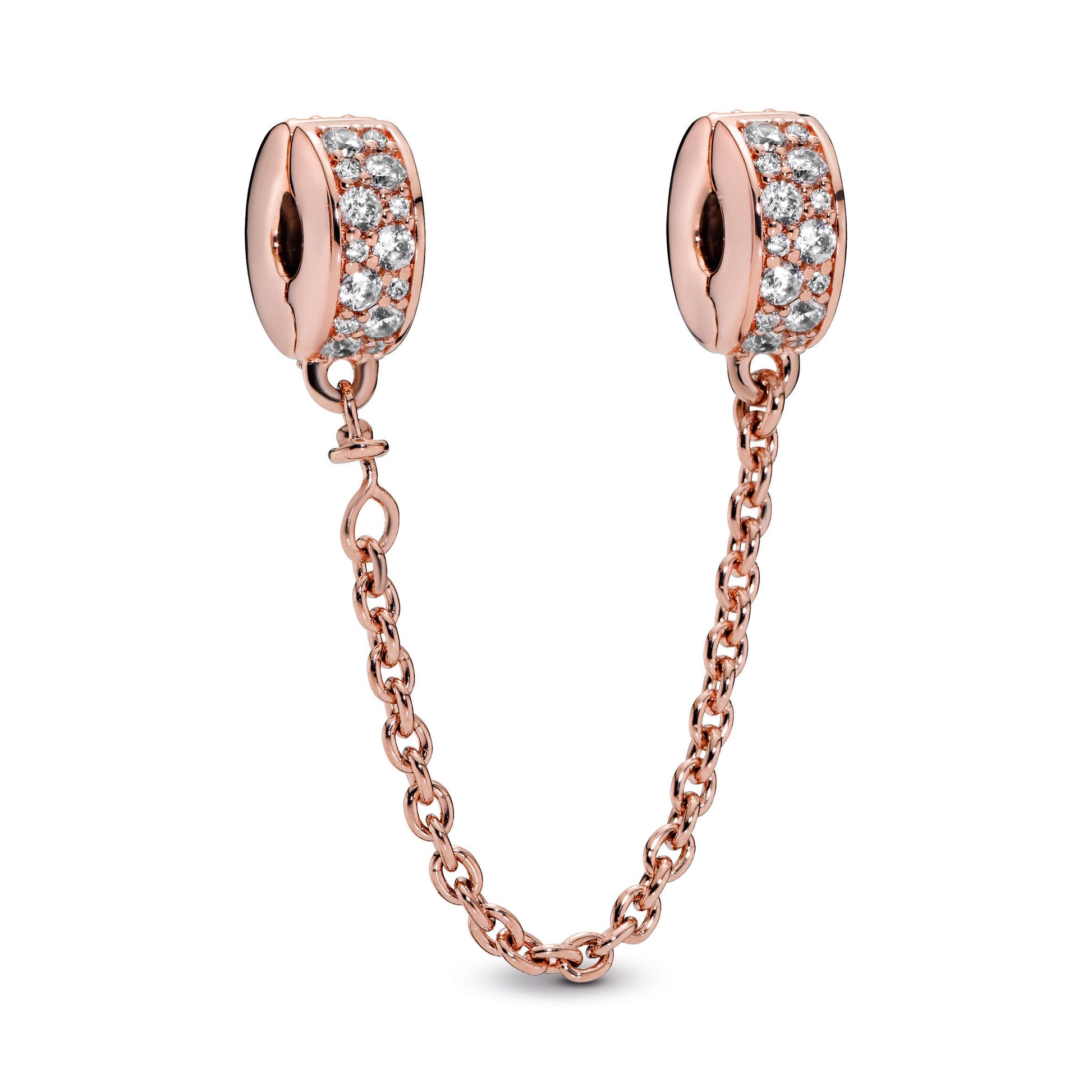 Pandora Clear Pave Safety Chain Clip Charm