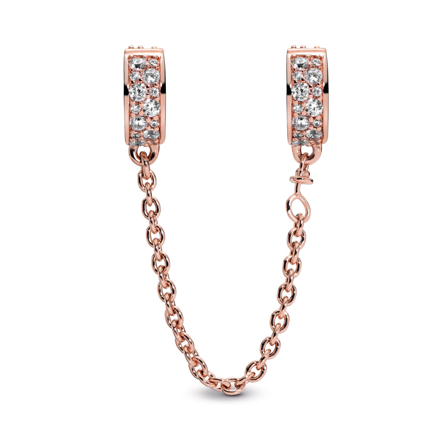 Pandora Clear Pave Safety Chain Clip Charm