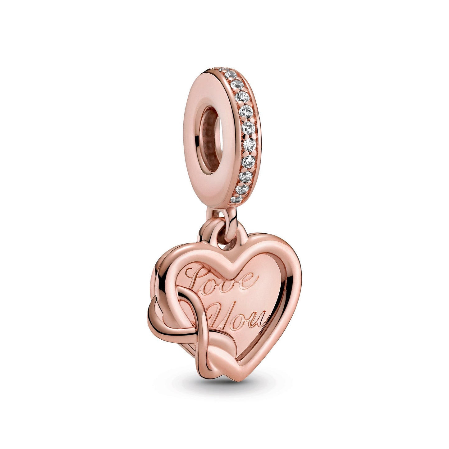 Pandora Love You Infinity Heart Dangle Charm
