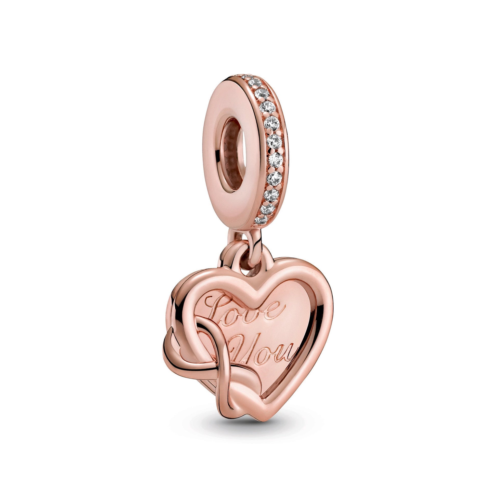 Pandora Love You Infinity Heart Dangle Charm