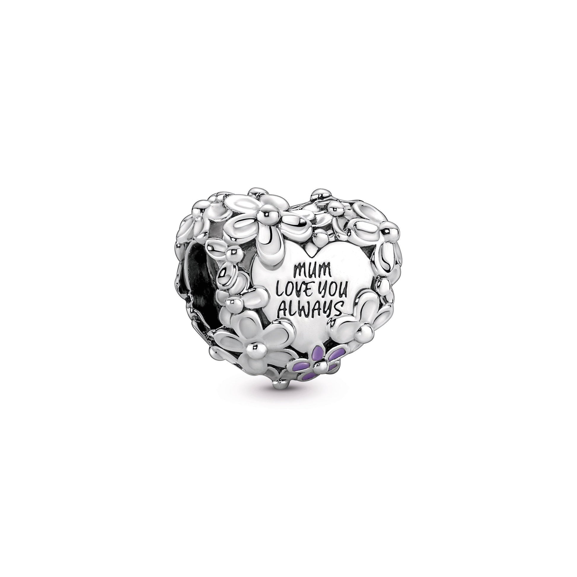 Pandora Mum Daisy Heart Charm