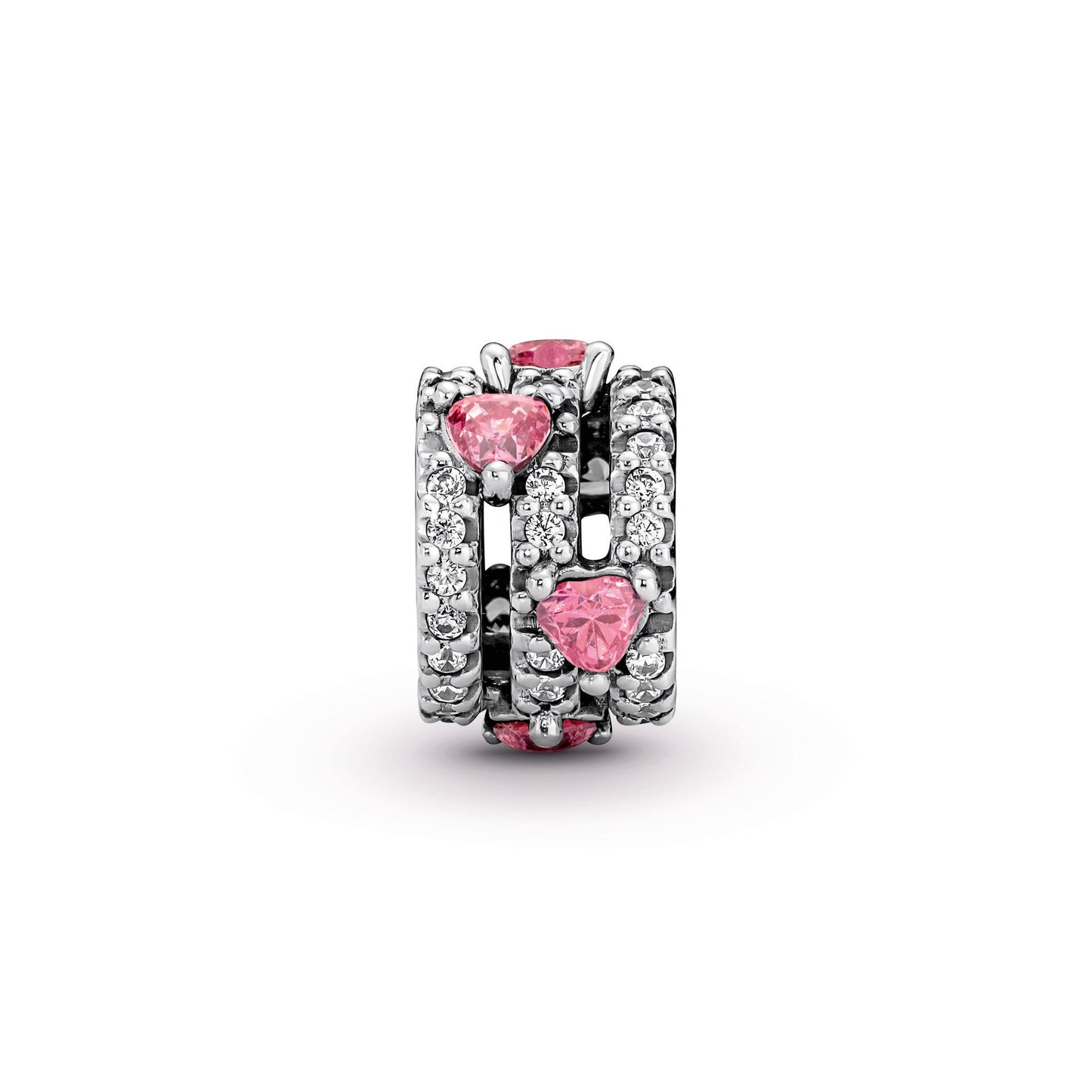 Pandora Sparkling Triple Halo Hearts Charm