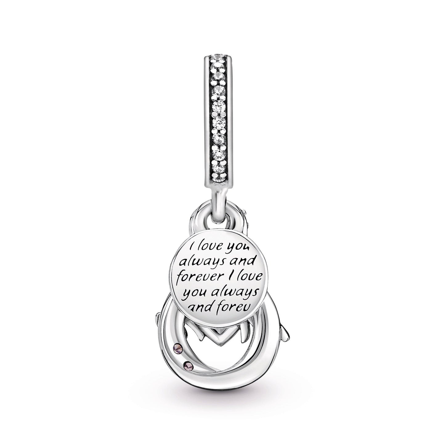 Pandora Mum Infinity Pave Double Dangle Charm
