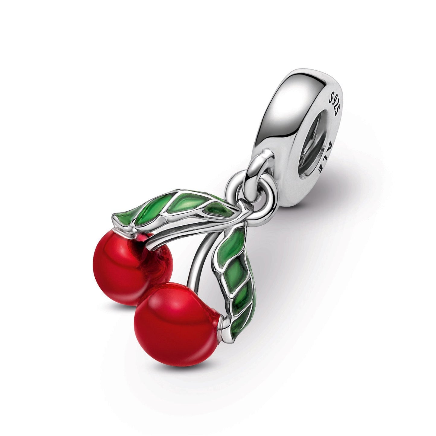 Pandora Asymmetrical Cherry Fruit Dangle Charm