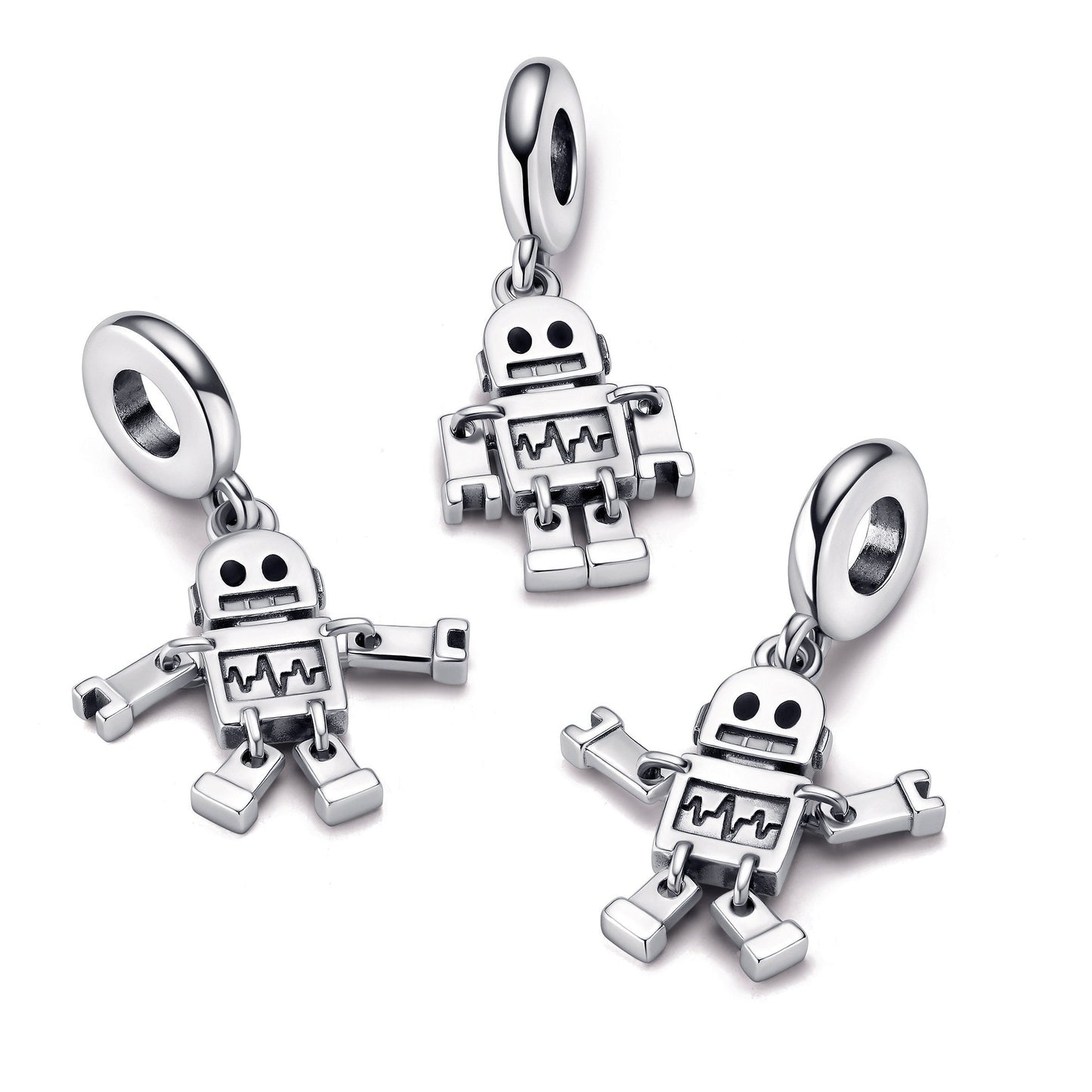 Pandora Bestie Bot Robot Dangle Charm
