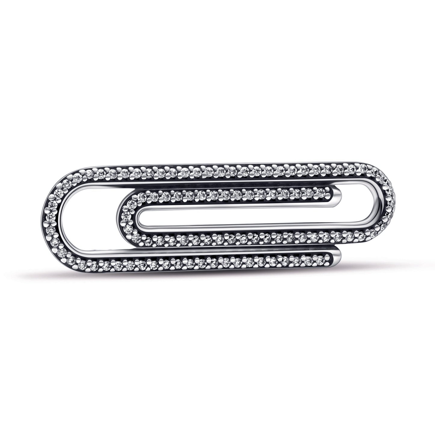 Pandora ME Pave Paperclip Styling Link