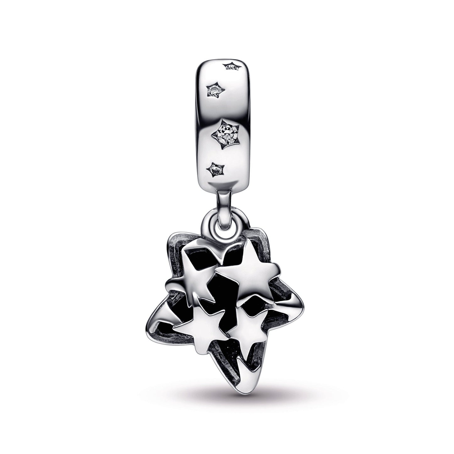 Pandora Celestial Galaxy Star Murano Dangle Charm