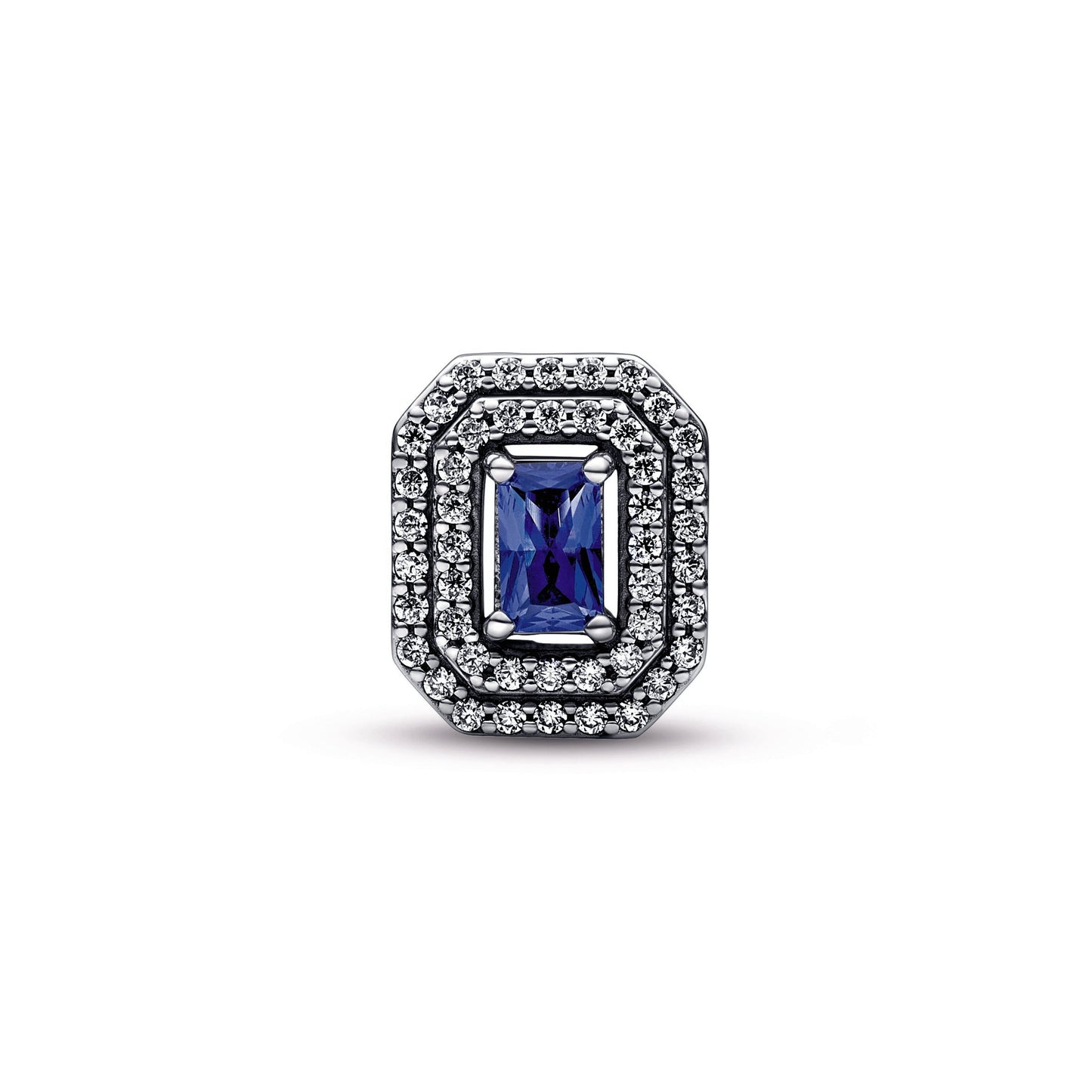 Pandora Blue Sparkling Levelled Rectangular Charm