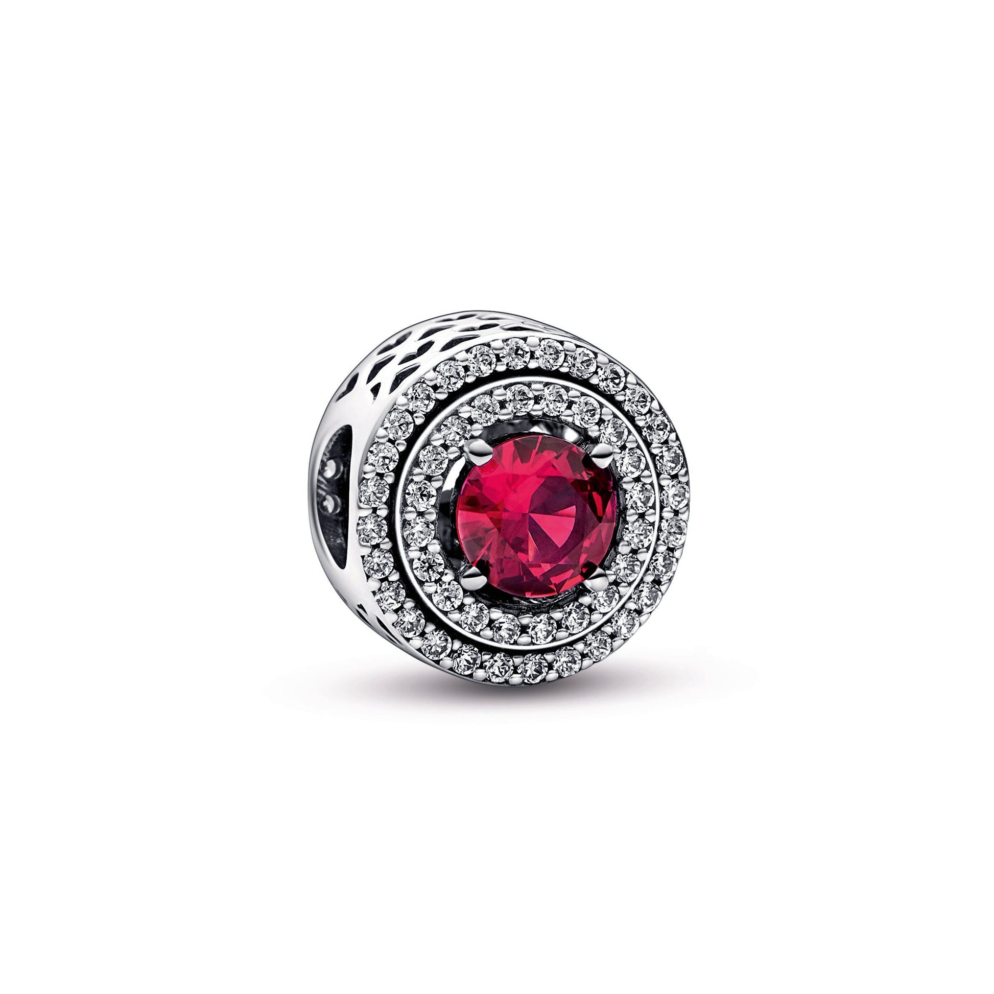 Pandora Red Sparkling Levelled Round Charm