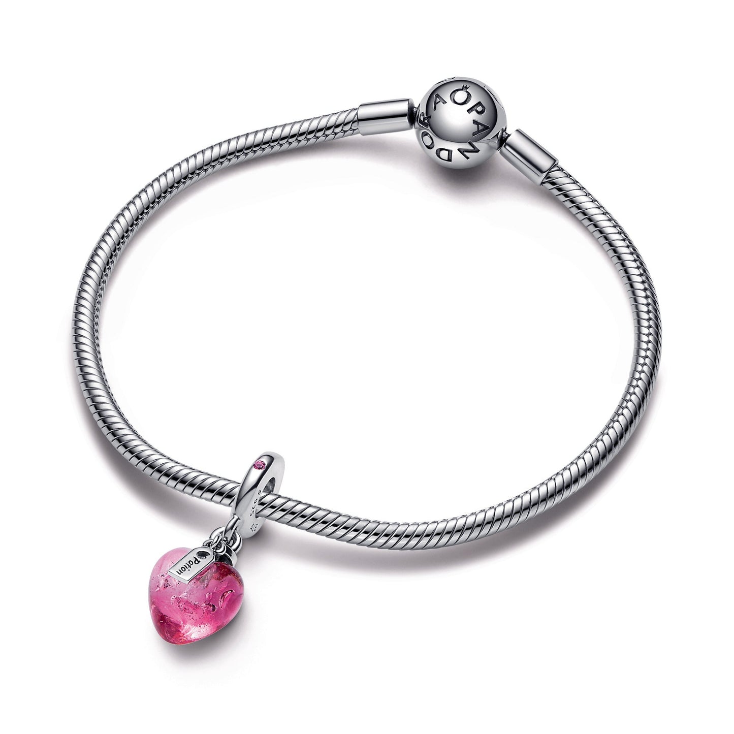 Pandora Love Potion Murano Glass Heart Dangle Charm