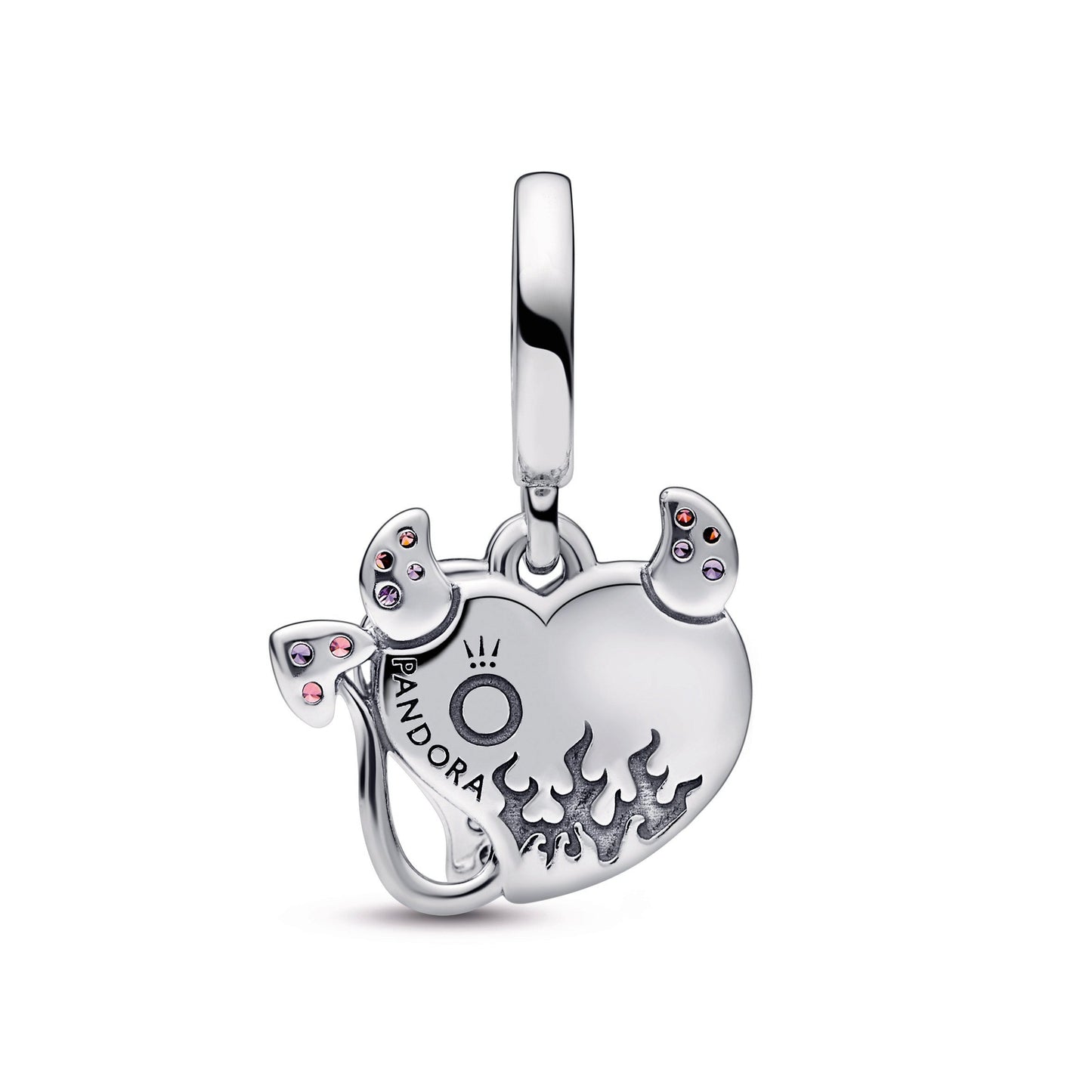 Pandora Devil Heart Double Dangle Charm
