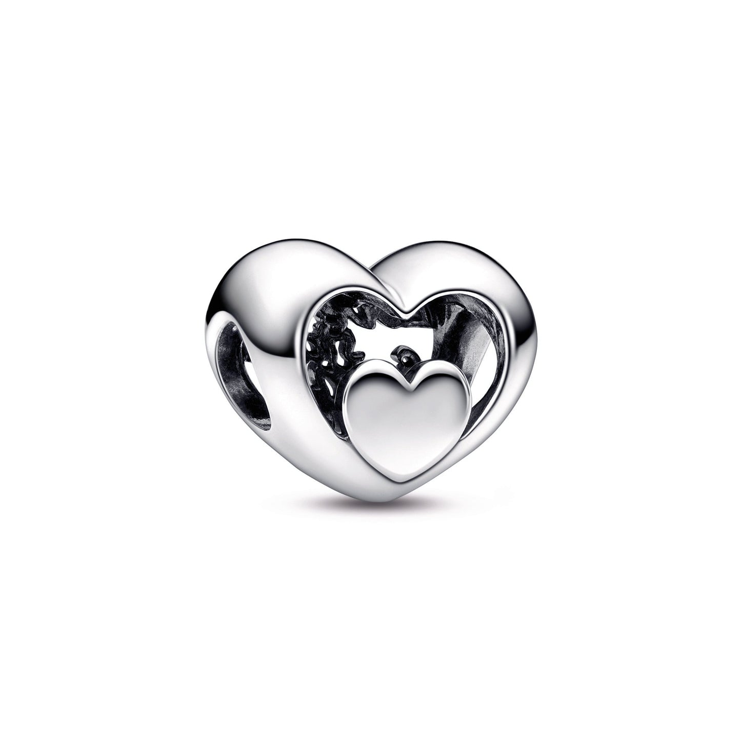 Pandora Openwork Heart & Script Charm