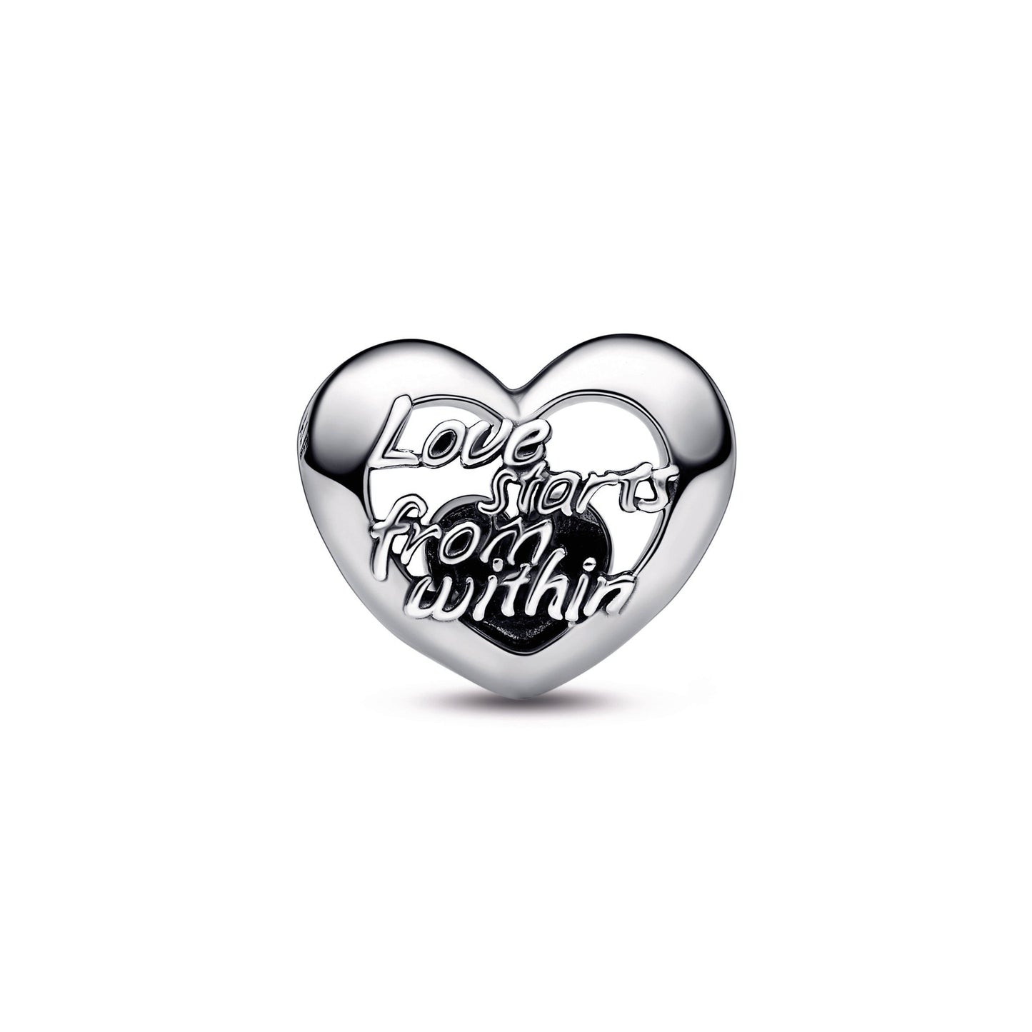 Pandora Openwork Heart & Script Charm