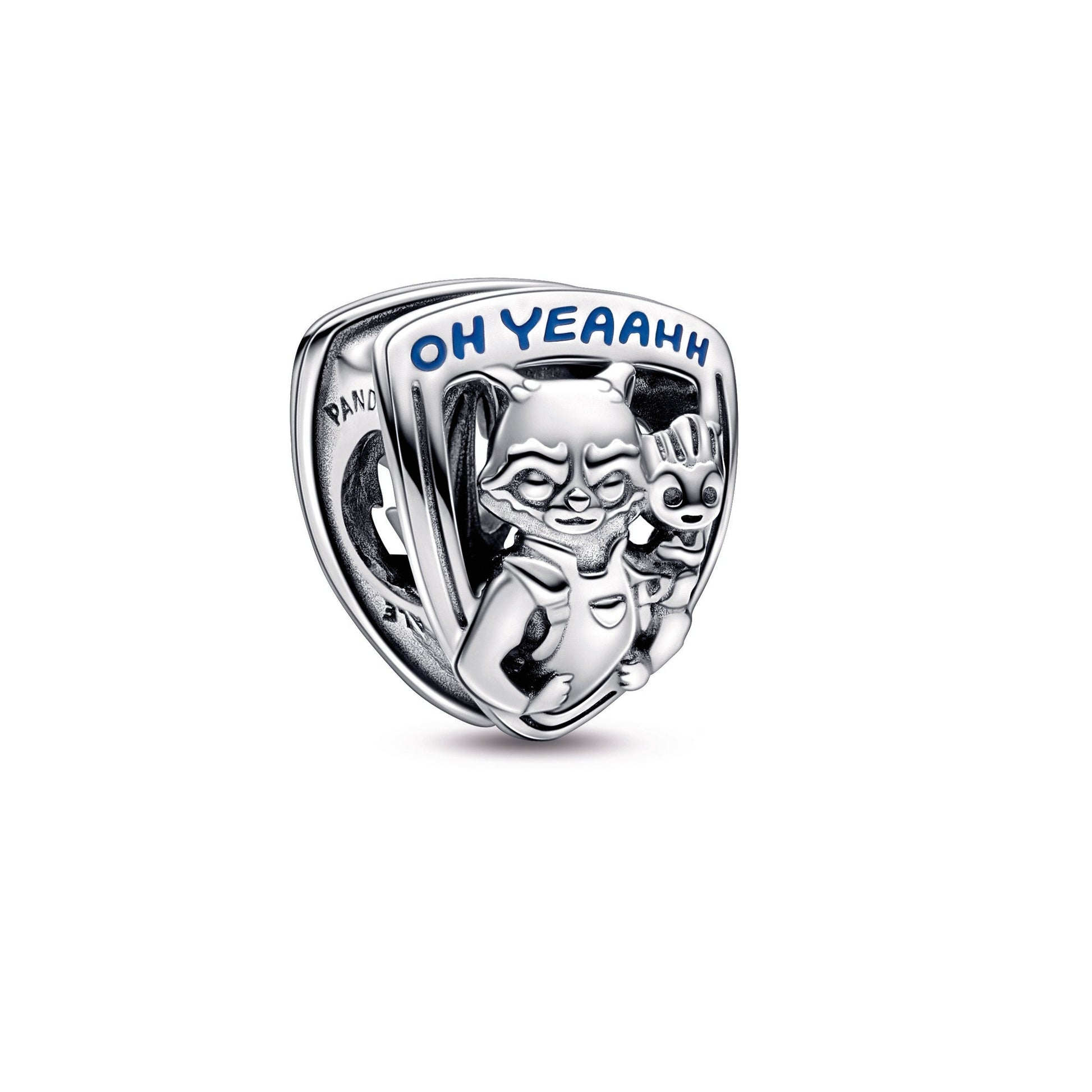 Pandora Marvel Guardians of the Galaxy Rocket Raccoon & Groot Emblem Charm