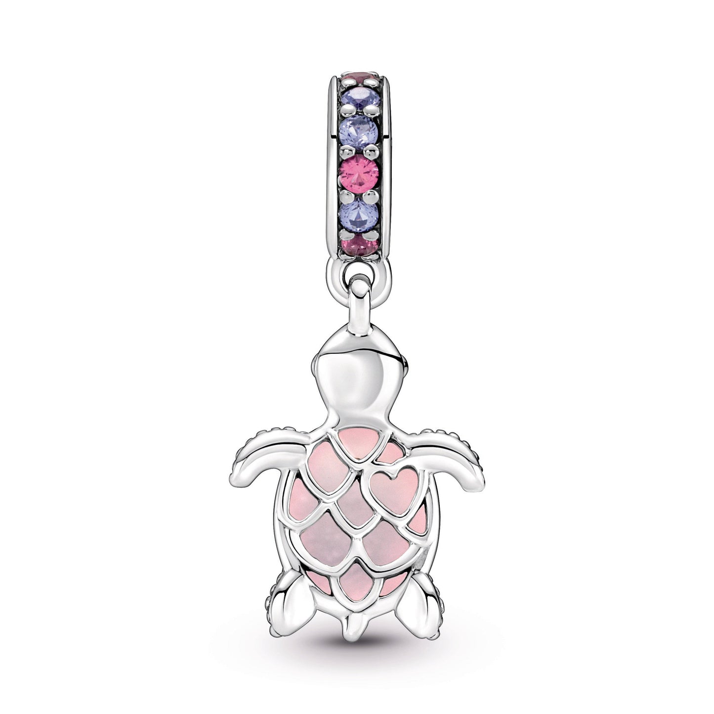 Pandora Murano Glass Pink Sea Turtle Dangle Charm