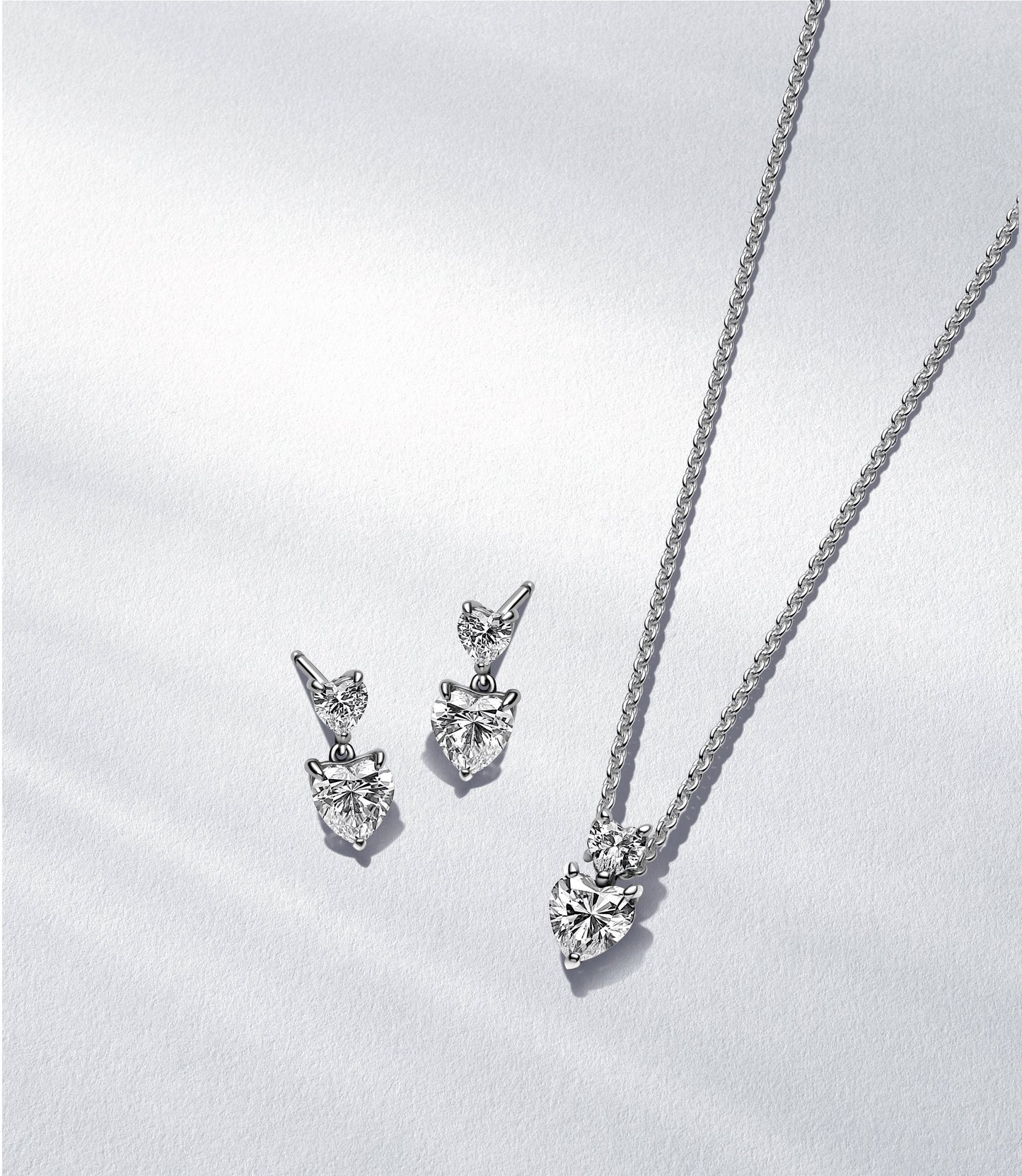 Pandora Timeless Hearts Necklace & Earring Gift Set