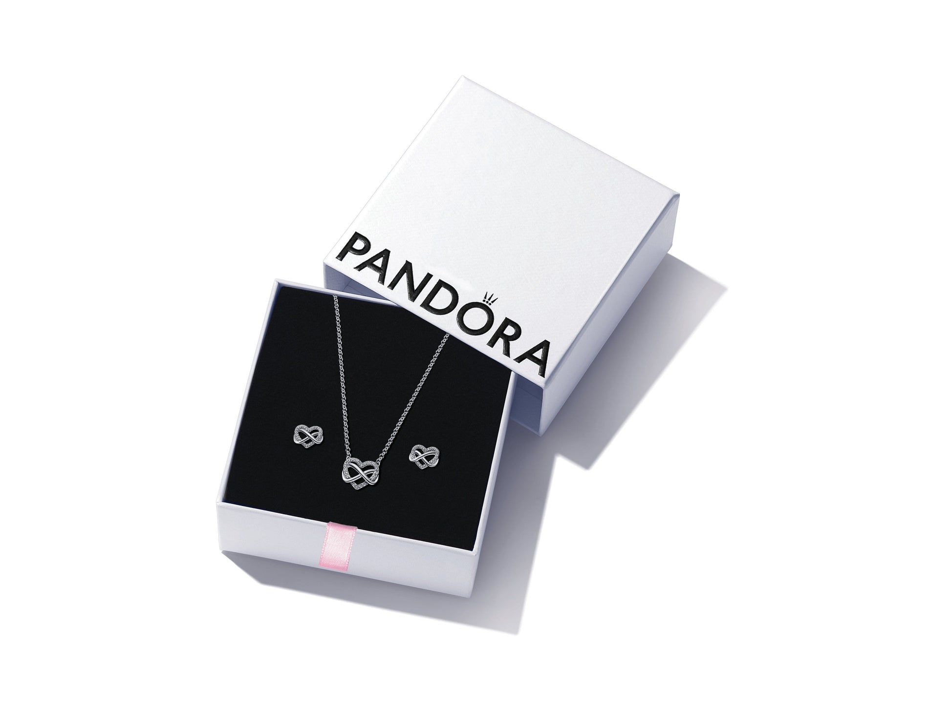 Pandora Family Bonds Necklace and Earring Gift Set