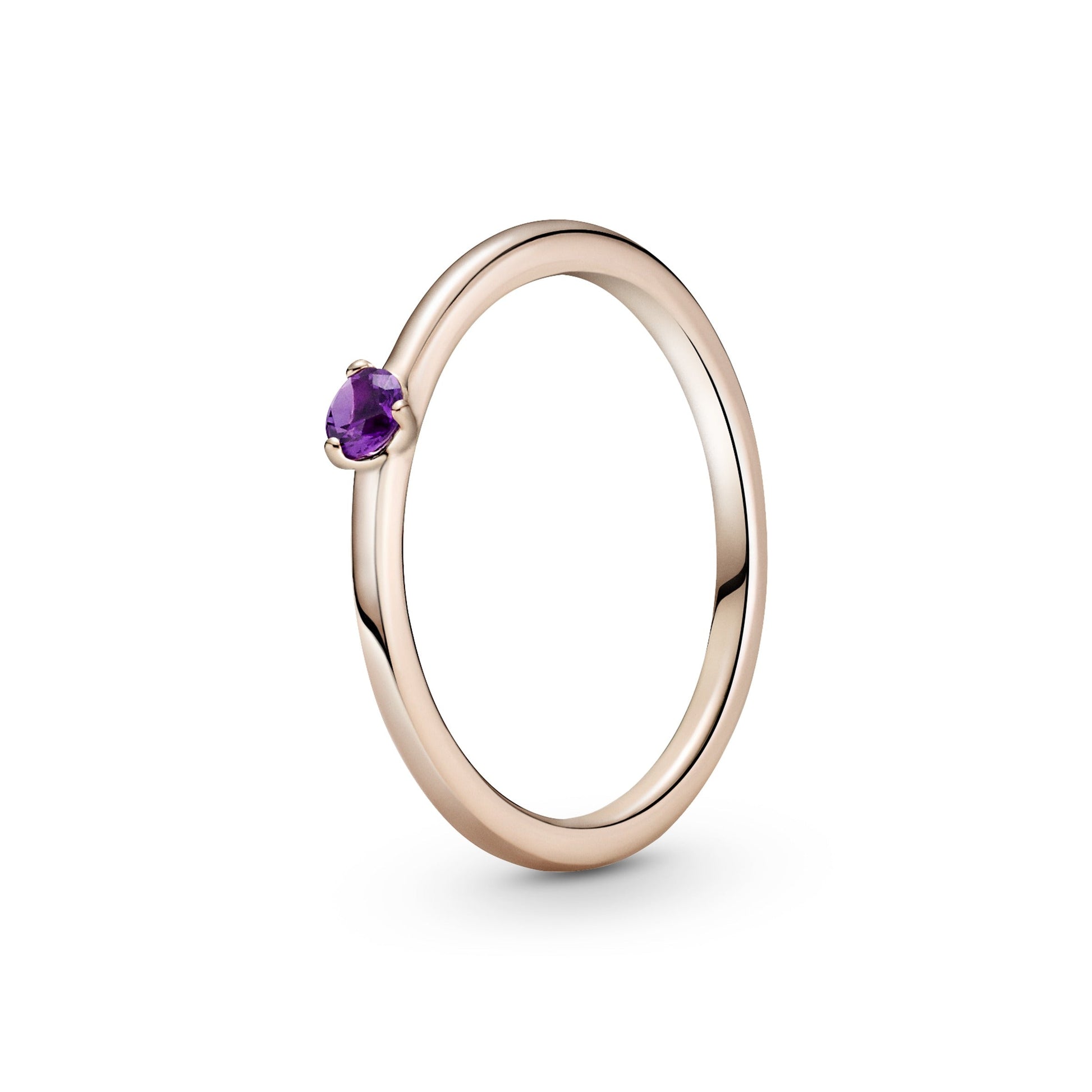 Pandora Purple Solitaire Ring