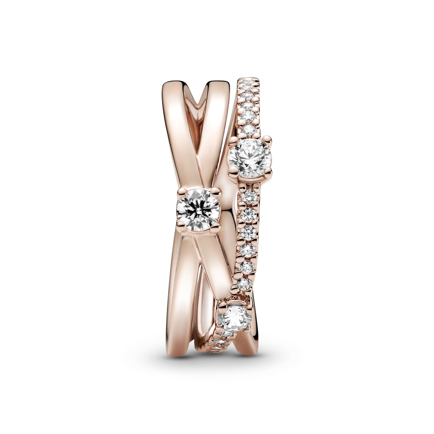 Pandora Sparkling Triple Band Ring