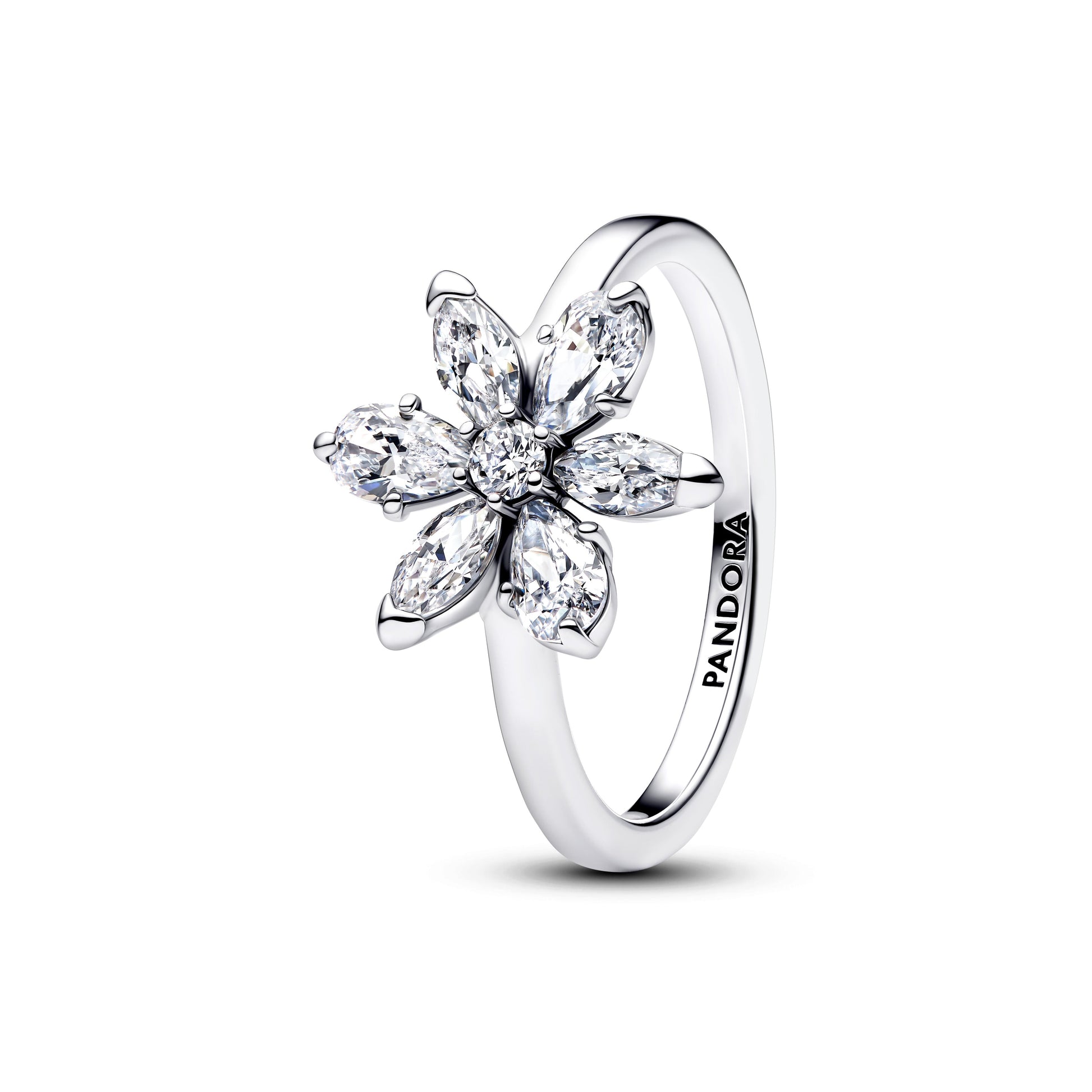 Pandora Herbarium Sparkling Flower Cocktail Ring