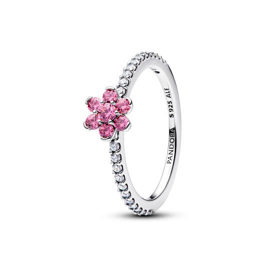 Pandora Sparkling Pink Flower Ring