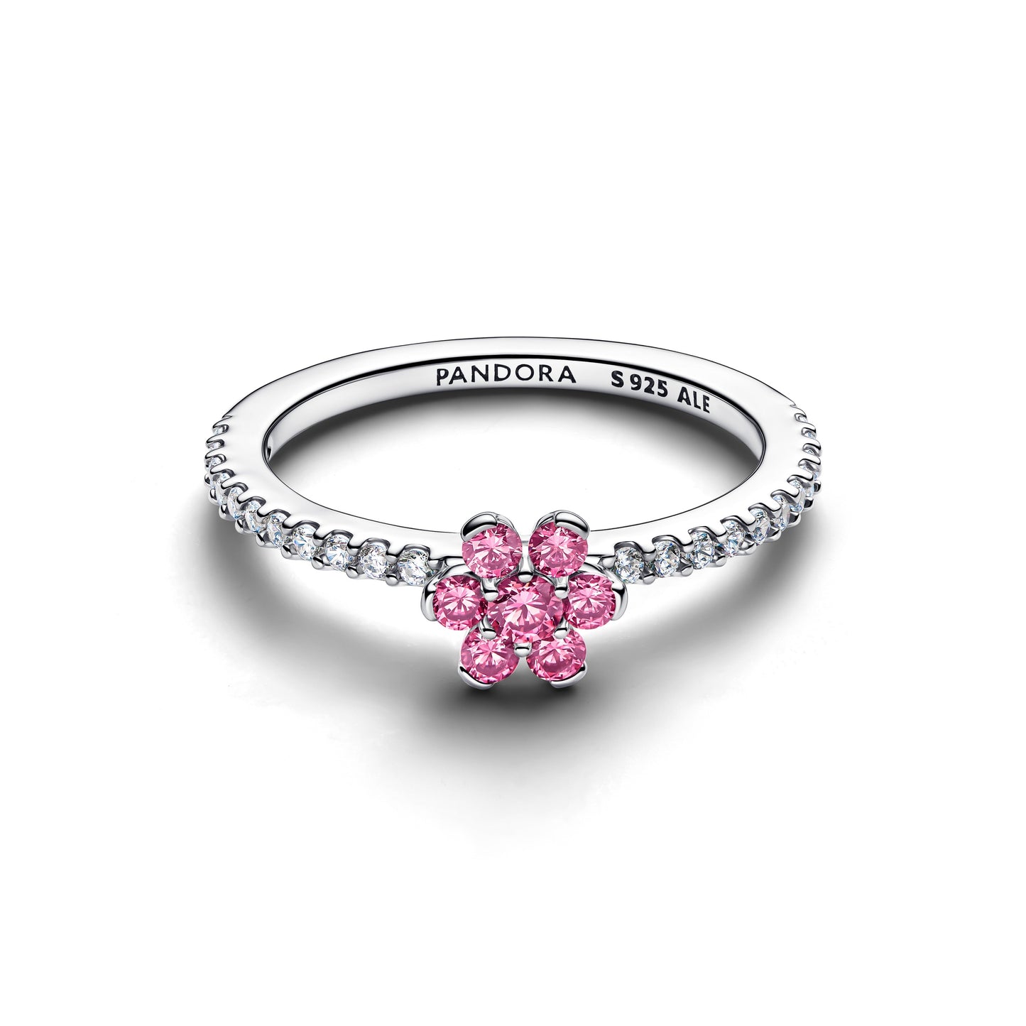 Pandora Sparkling Pink Flower Ring