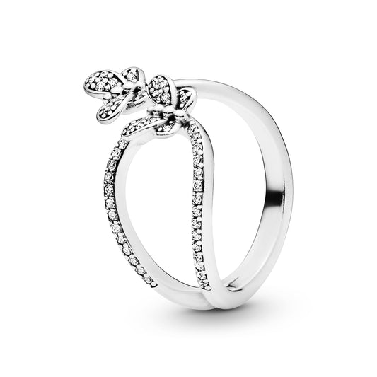 Pandora Sparkling Butterfly Open Ring