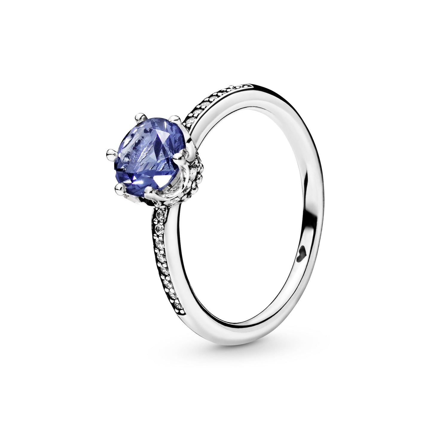 Pandora Blue Sparkling Crown Ring