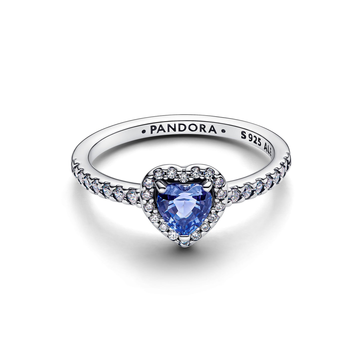 Pandora Sparkling Elevated Heart Ring