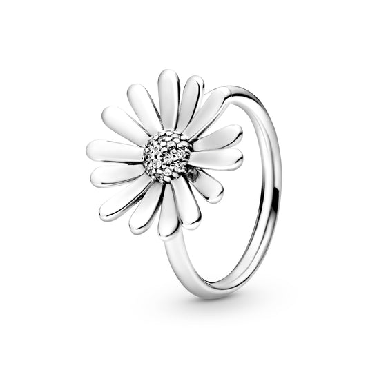 Pandora Pave Daisy Flower Statement Ring