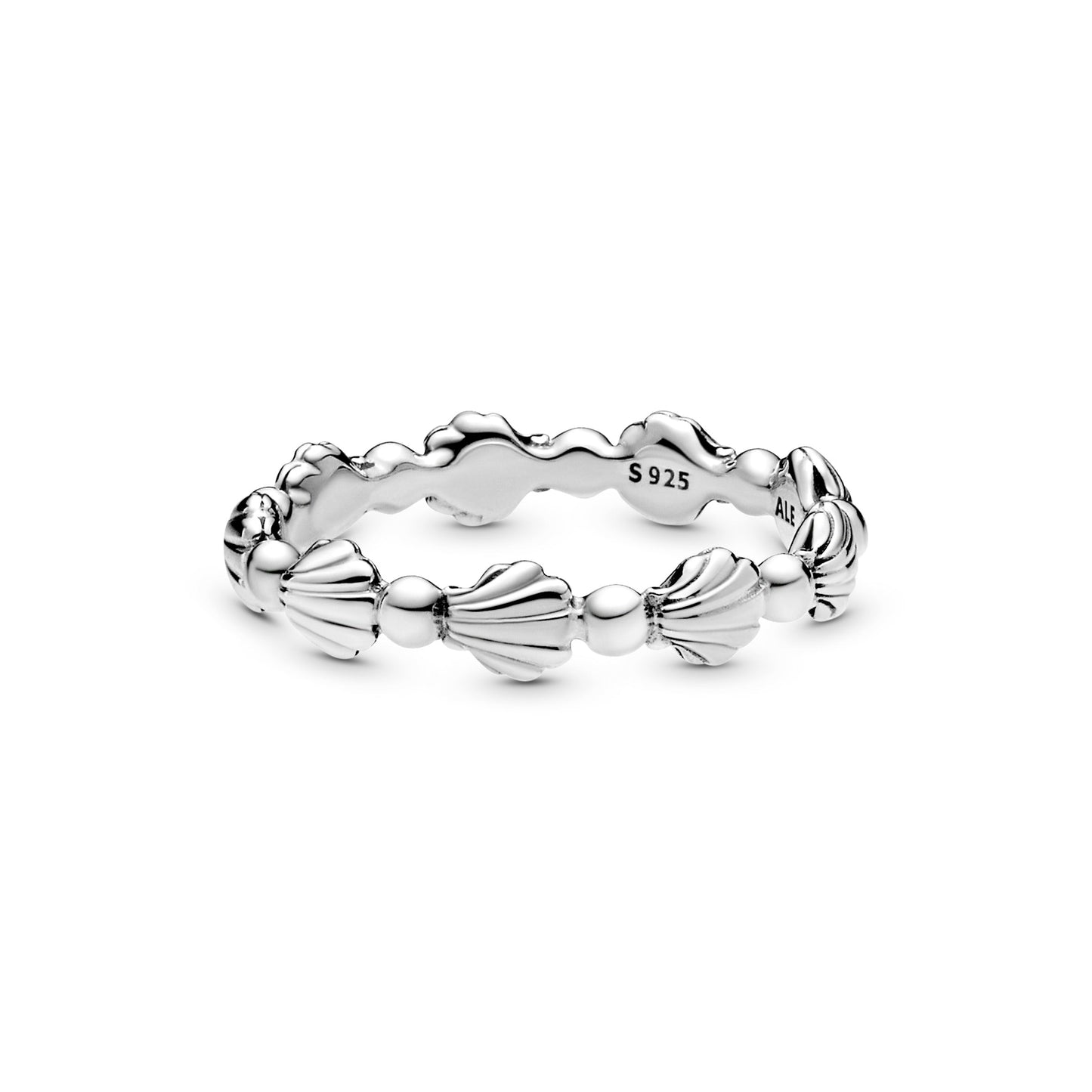 Pandora Beaded Seashell Band Ring