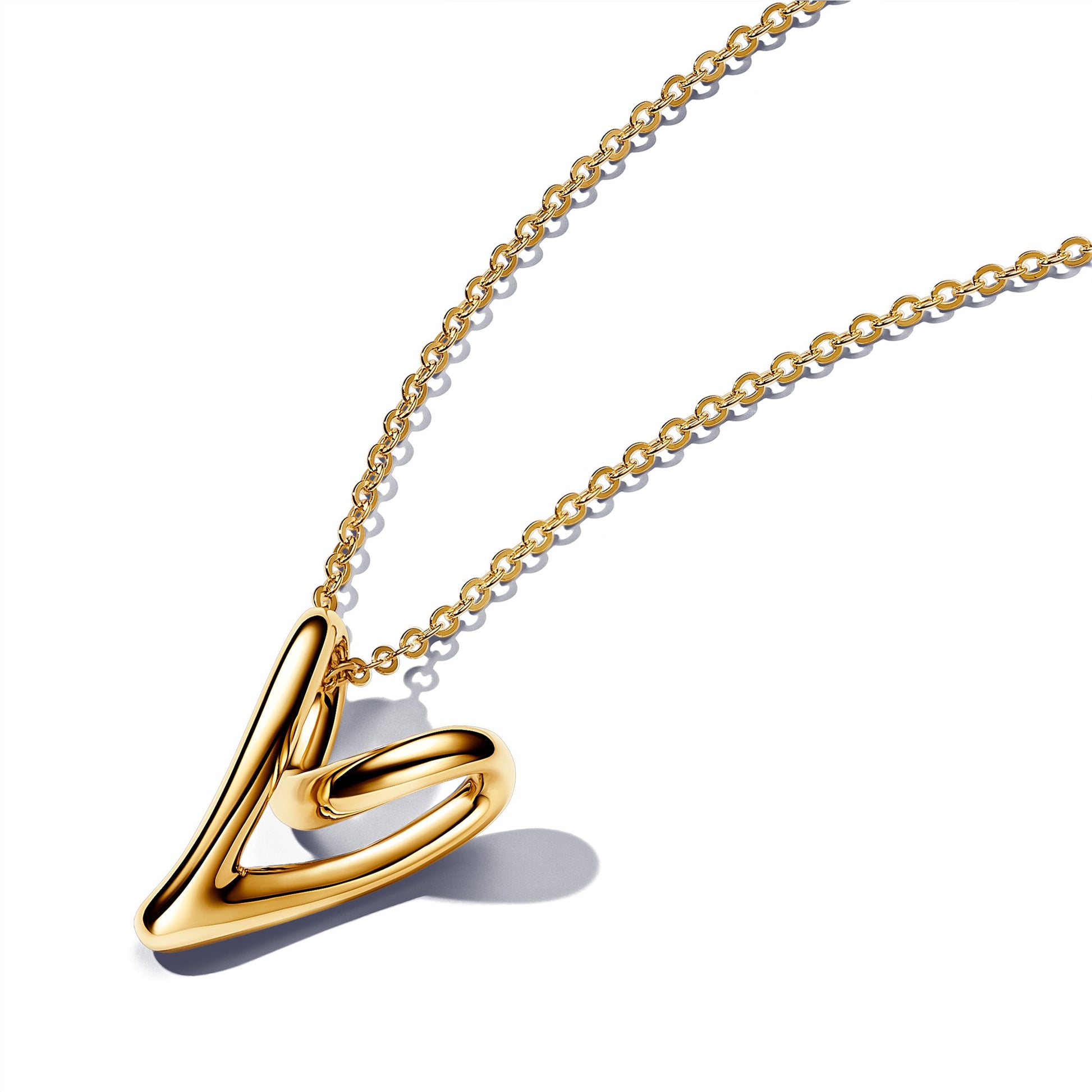 Pandora Organically Shaped Heart Pendant Necklace